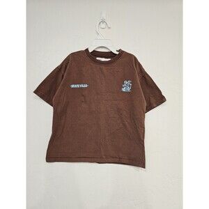 Zara Kid's Boy's Brown Basic Crew Neck T Shirt Size 8/9